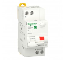 Дифавтомат 6А, 30мА, 2 полюси, Тип A, 6кА, Schneider Electric RESI9 R9D55606