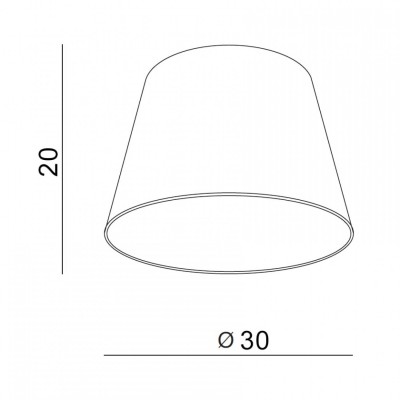 Абажур AZzardo SHADE ZF 30 WHITE AZ2588