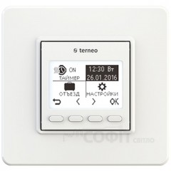 Терморегулятор для теплої підлоги Terneo PRO Білий Програмований