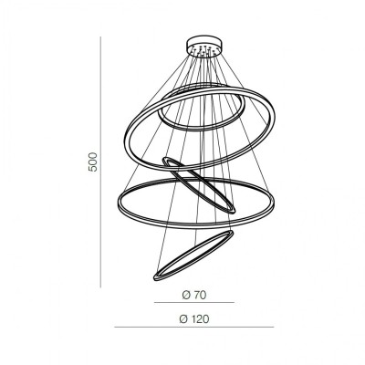 Люстра AZzardo WHEEL XXL CHROME AZ3417