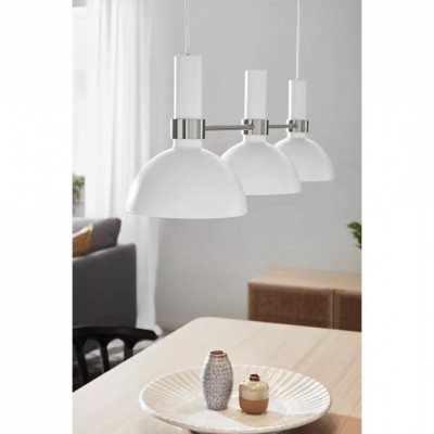 Подвесной светильник MarkSlojd Sweden LARRY Pendant 3L White/Steel 107500