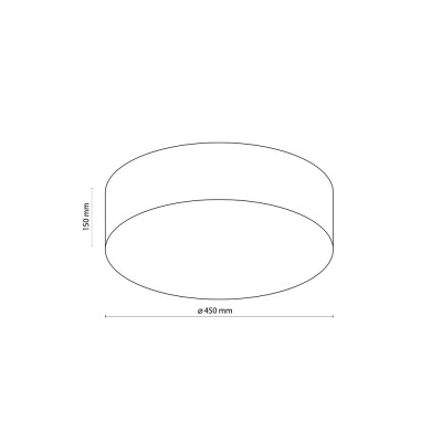 Люстра стельова TK Lighting RONDO WHITE, 1086