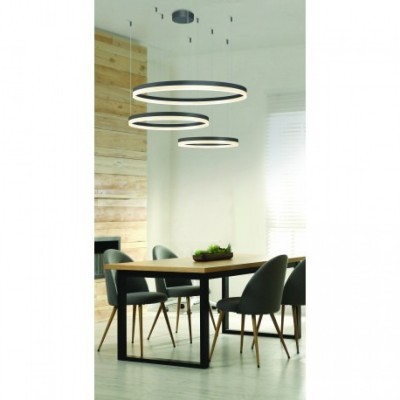 Люстра AZzardo HALO PENDANT 120 100 80 CCT BK AZ5349
