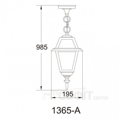 Світильник вуличний Faro I QMT 1365-A Lusterlicht