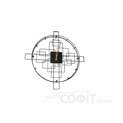 Часы настенные кованые КС008 Черный, диаметр 1000мм