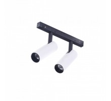 Трековий світильник AZzardo NIKO 2 TRACK MAGNETIC 2x7W 3000K WH/BK AZ4585