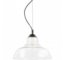 Підвісний світильник Ideal Lux BISTRO' SP1 PLATE TRASPARENTE 112336