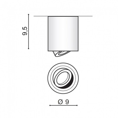 Точковий світильник AZzardo BRANT IP44 WHITE AZ2690