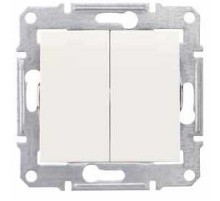 Вимикач 2-клавішн. слон. кістка Sedna SDN0600123 перемикач Schneider Electric