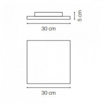 Потолочный светильник Ideal Lux MIB PL SQUARE 3000K 269122