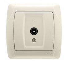 Розетка TV конечная кремовая VIKO CARMEN 90562010