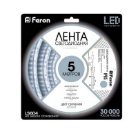 Світлодіодна стрічка Feron SANAN LS604 60SMD/м 12V IP65 білий