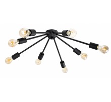 Люстра потолочная Лофт Attic X-8 C280/370 Черный Atmolight