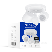 Спотовый светильник GLOBAL GSL-02C 3x4W 4100K белый (3-GSL-21241-CW)