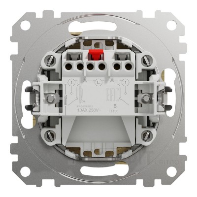 Выключатель двухклавишный, береза, Sedna Design & Elements SDD180105, Schneider Electric