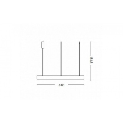 Люстра Ideal Lux GEMINI SP D61 NERO 247267