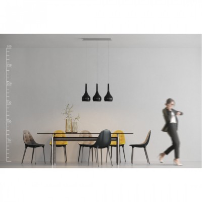 Подвесной светильник AZzardo SOUL 3 BLACK AZ0276