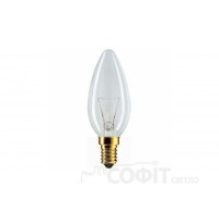 Лампа накаливания Свеча 60Вт E14 прозрачная Philips (16000500)
