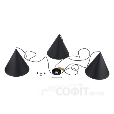 Підвісний світильник TK Lighting CONO BLACK L, 6629