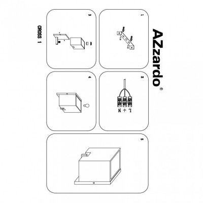 Бра AZzardo CROSS I AZ0084