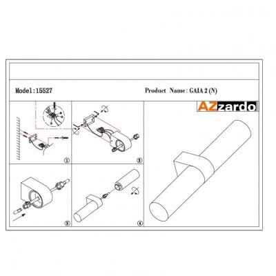 Бра AZzardo GAIA 2 AZ1603