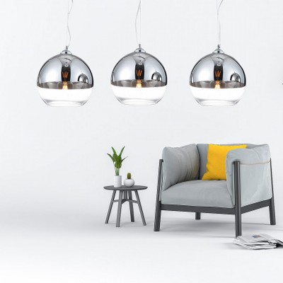 Подвесной светильник AZzardo IRIS 3 LINE CHROME AZ3103 Подвесной светильник AZzardo IRIS 3 LINE CHROME AZ3103