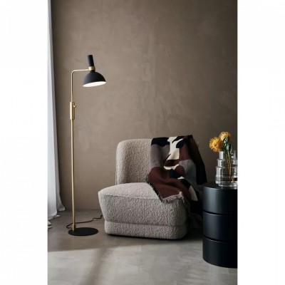 Торшер MarkSlojd Sweden LARRY Floor 1L Black/Brushed Brass 106972