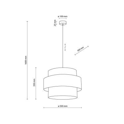 Підвісний світильник TK Lighting CALISTO JUTA, 5419