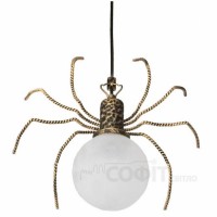 Люстра кована Павук на павутинні підвіс 1 лампа Стара бронза