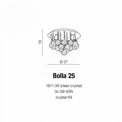 Люстра AZzardo BOLLA 25 AZ1285