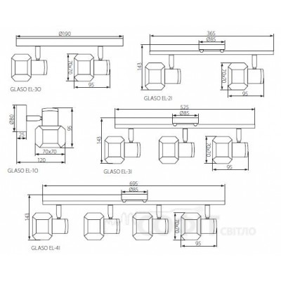 Спот Kanlux Glaso EL-1O (19640)