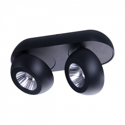 Точечный светильник AZzardo OJOS 2 BK AZ4199