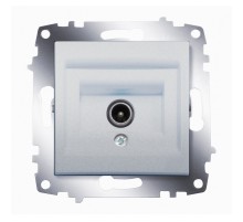 Розетка TV конечная ABB Cosmo алюминий 619-011000-273