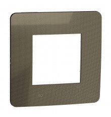 1-постова рамка, бронза/білий, Unica New Studio Metal, NU280250 Schneider Electric