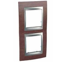 Рамка Unica MGU66.004V.0M4 2М тютюн/алюміній Schneider Electric Top