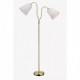 Торшер MarkSlojd Sweden MODENA Floor 2L Brass/White 105274