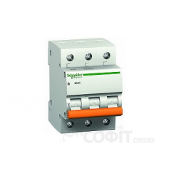 Автоматичний вимикач Schneider Electric "Домовий" ВА63 3П 10А З 11222