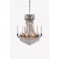 Люстра MarkSlojd Sweden LACKo Crown 7L Antique/Brilliant 100649