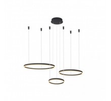 Люстра AZzardo HALO PENDANT 80 60 40 CCT BK AZ4972
