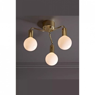 Люстра MarkSlojd Sweden HISTORY Ceiling 3L Brass/Opal 105774 Люстра MarkSlojd Sweden HISTORY Ceiling 3L Brass/Opal 105774
