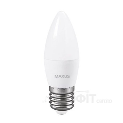 Лампа светодиодная C37 Maxus 1-LED-738 5W 4100K 220V E14