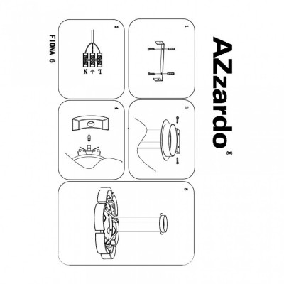 Люстра AZzardo FIONA 6 AZ0123