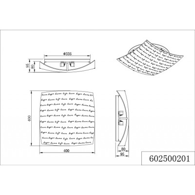 Світильник стельовий Trio 602500201 Signa Світильник стельовий Trio 602500201 Signa