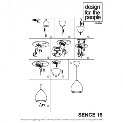 Підвісний світильник DFTP Sence 16 46073001