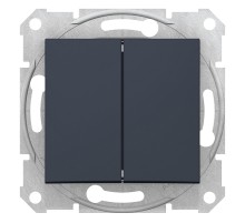 Перемикач 2-клавішн. графіт Sedna SDN0600170, Schneider Electric
