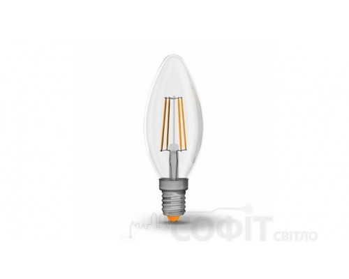 Лампа світлодіодна VIDEX C37F 4W E14 4100K 220V