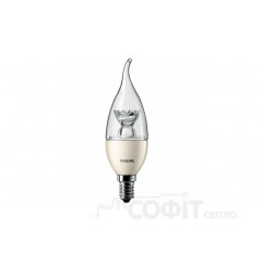 Лампа светодиодная C37 Philips Master LEDcandle D E14 6-40W 827 BA39 CL Свеча на ветру Пламя 929000271902