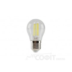 Лампа світлодіодна G45 Velmax Filament 6W E27 4100К 220V 21-41-22