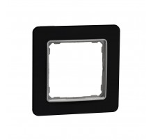 Рамка 1-постова, чорне скло, Sedna Elements SDD361801, Schneider Electric