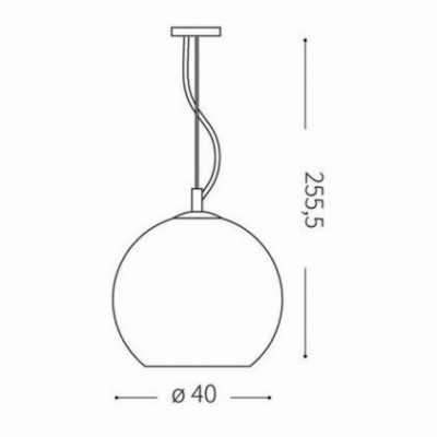 Подвесной светильник Ideal Lux NEMO SP1 D40 TRASPARENTE 052816